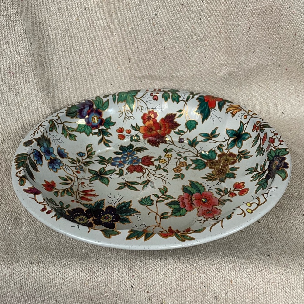 Vintage Daher Decorated Ware bowl 1971 fruit design